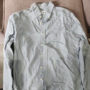 Taylor Stitch Jack Everyday Oxford in Charcoal  - Men's Medium